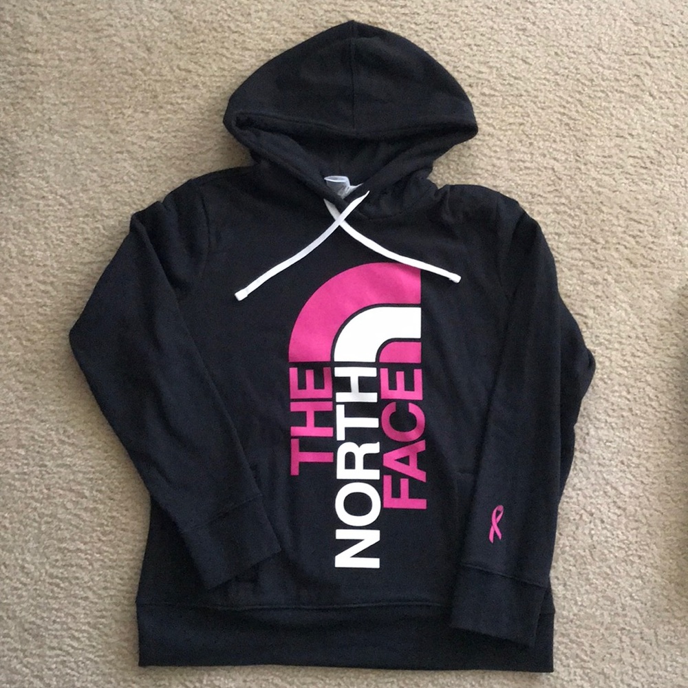 North Face Breast Cancer awareness Hoodie LARGE